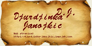 Đurđinka Janojkić vizit kartica